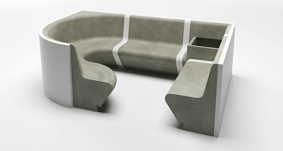 Bench for Turkish Bath - La Veneta Forme